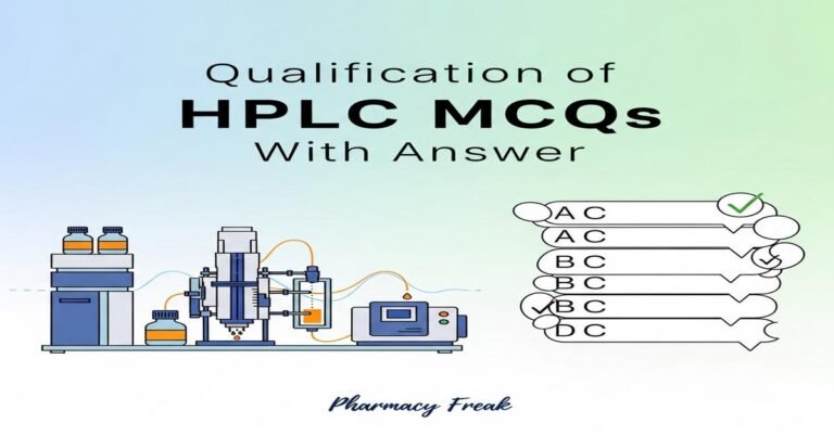 Qualification of HPLC MCQs With Answer