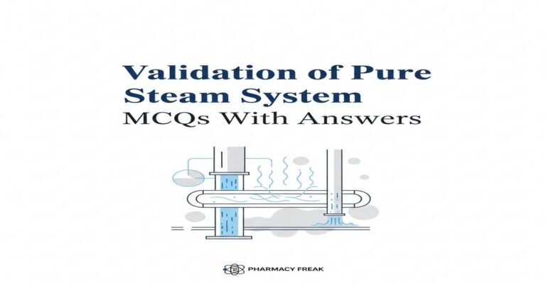 Validation of pure steam system MCQs With Answer