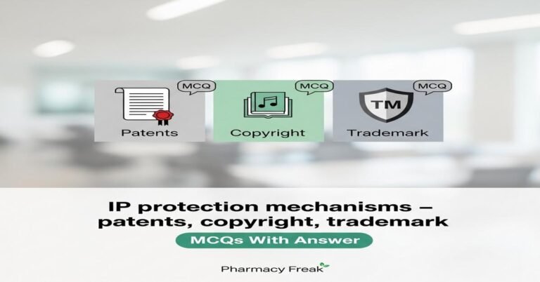 IP protection mechanisms – patents, copyright, trademark MCQs With Answer