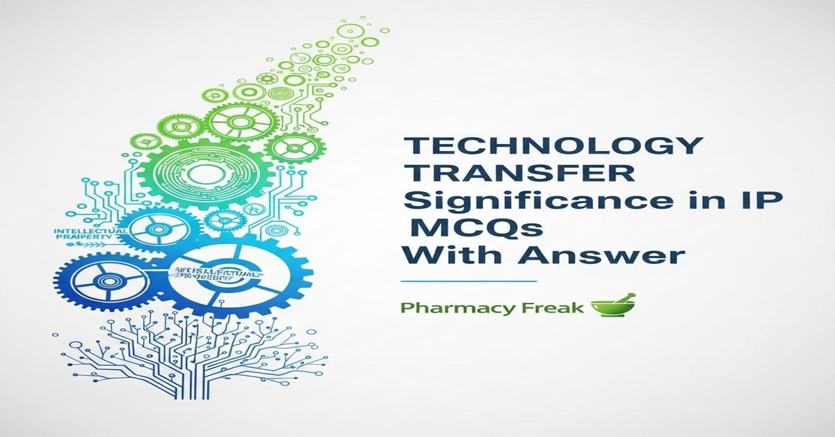 Technology transfer significance in IP MCQs With Answer