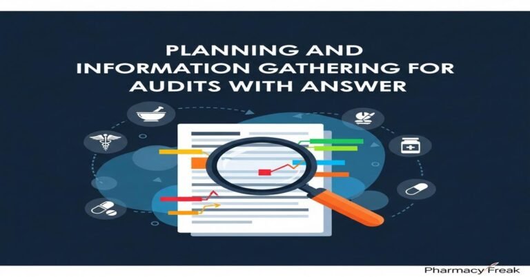 Planning and information gathering for audits MCQs With Answer