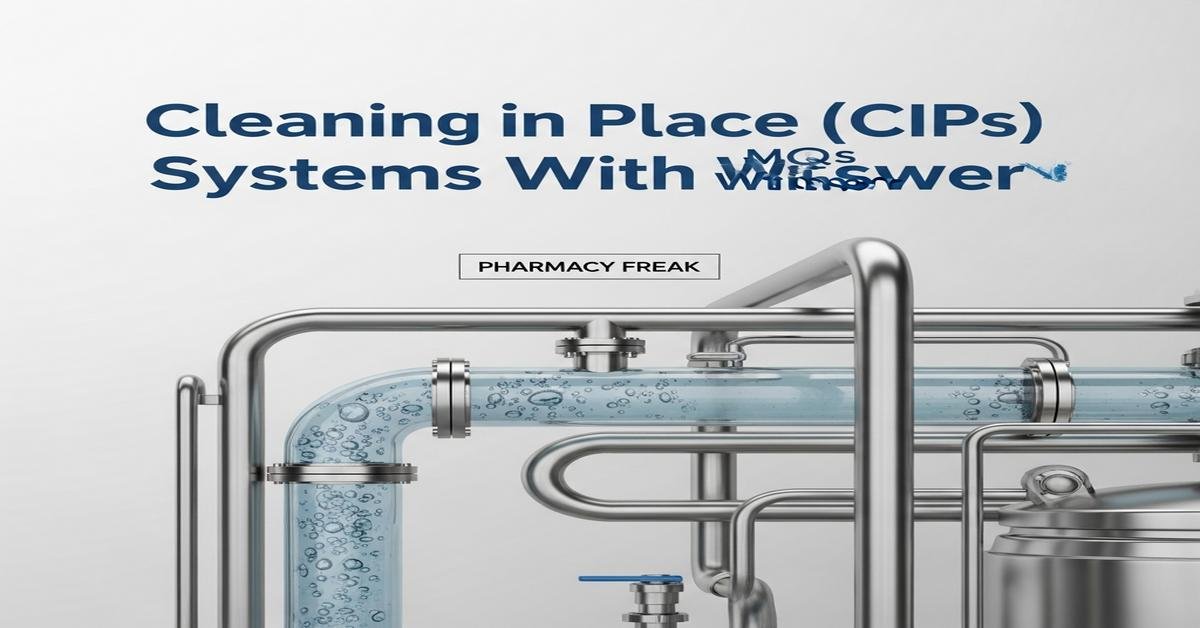 Cleaning in Place (CIP) systems MCQs With Answer