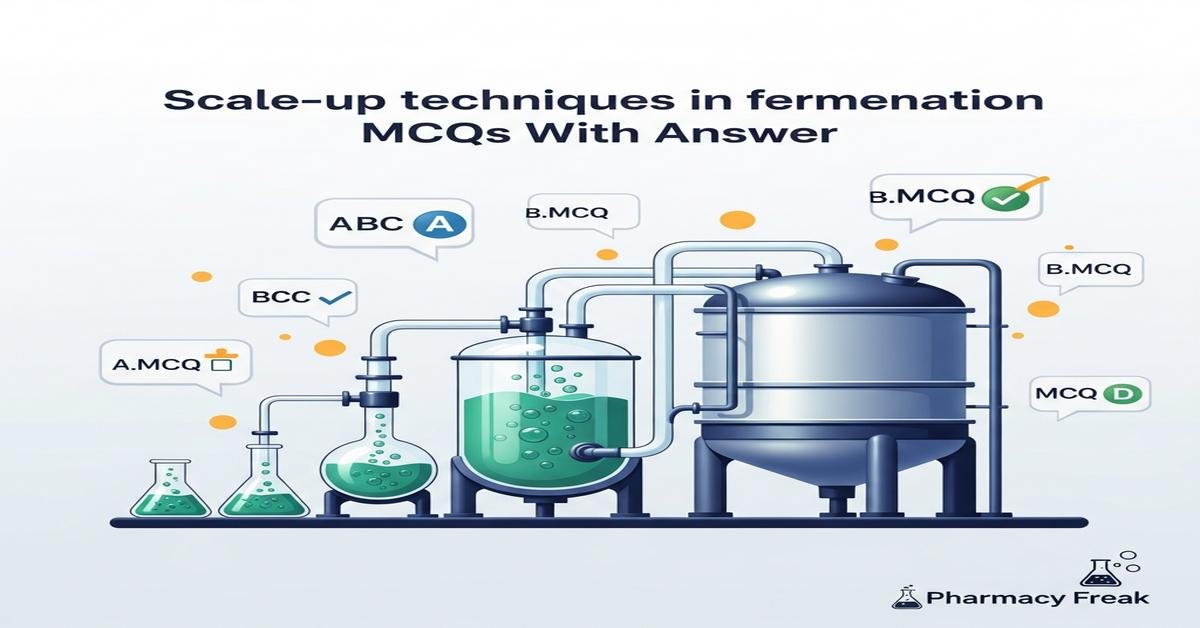 Scale-up techniques in fermentation MCQs With Answer