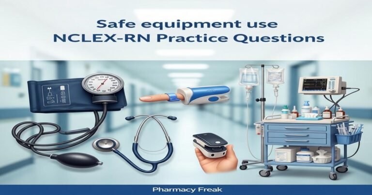 Safe equipment use NCLEX-RN Practice Questions