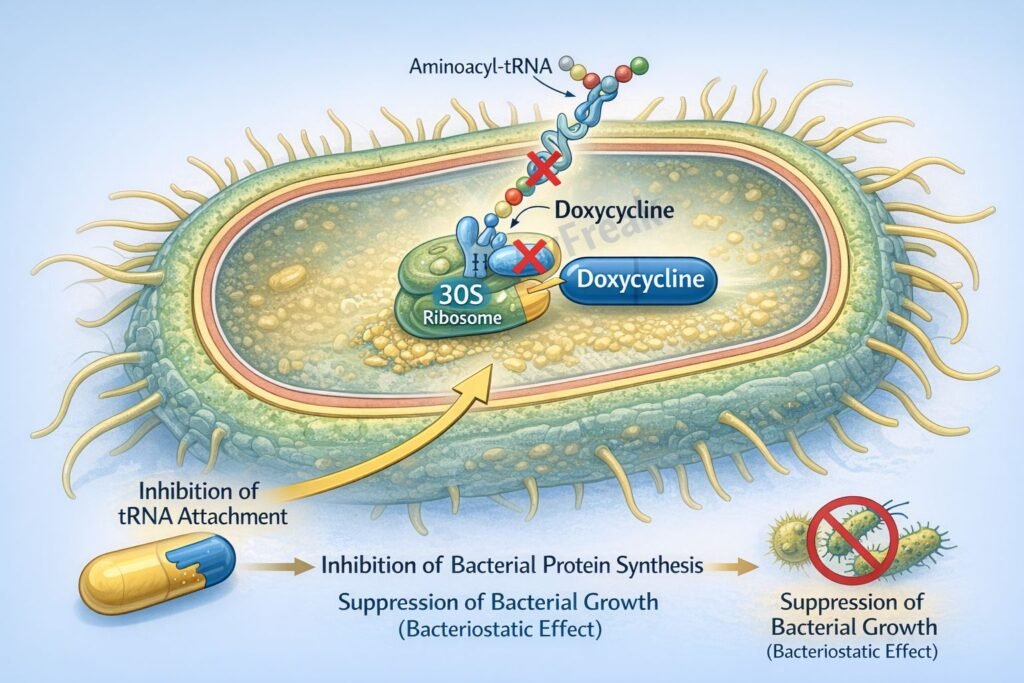 MOA of doxycycline