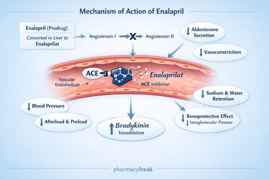 MOA of enalapril