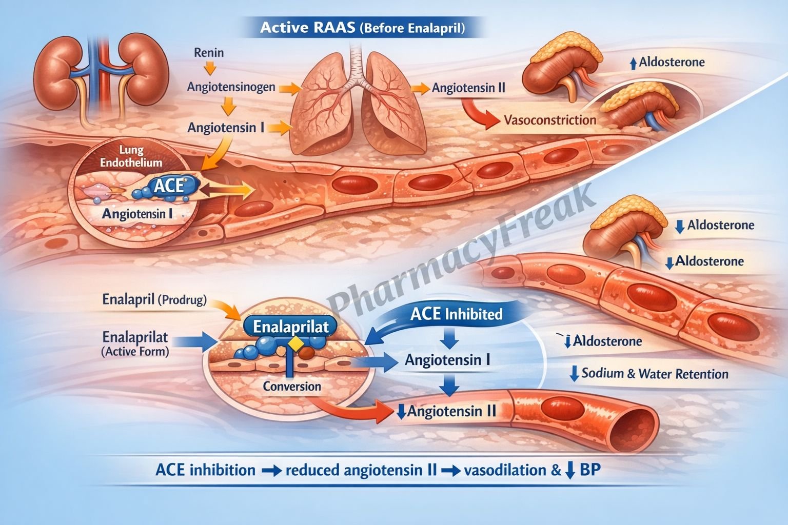 Mechanism of Action of Enalapril