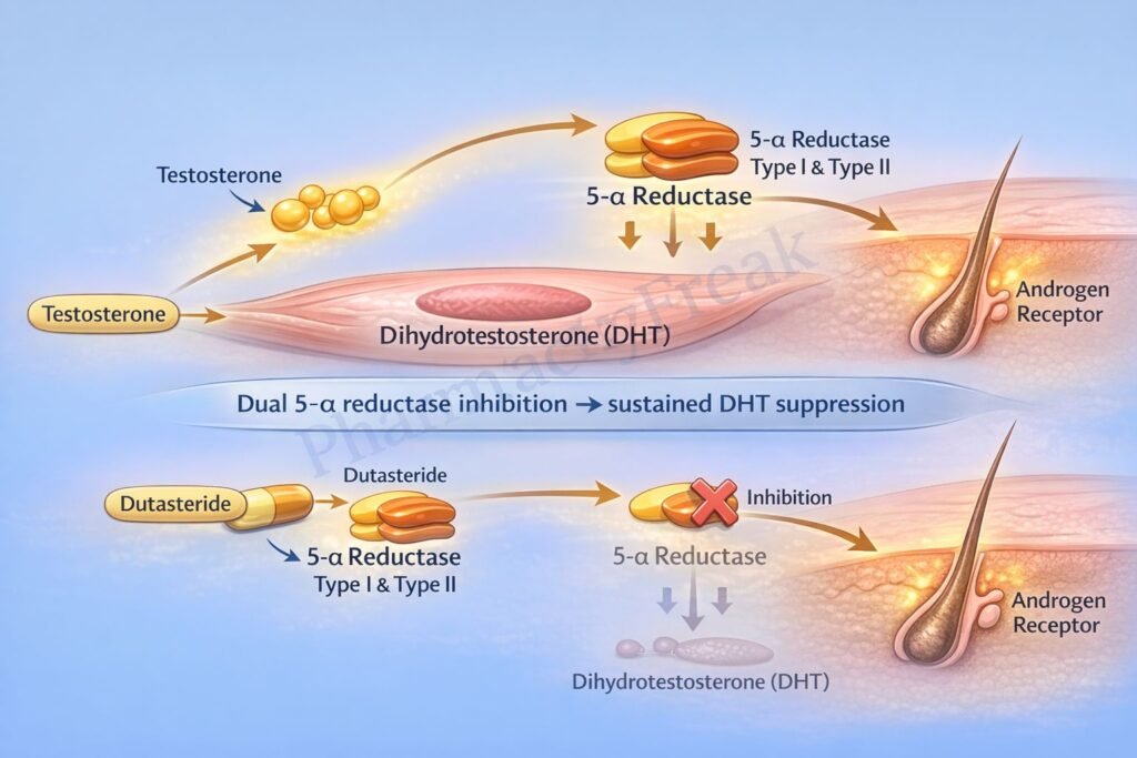 MOA of dutasteride