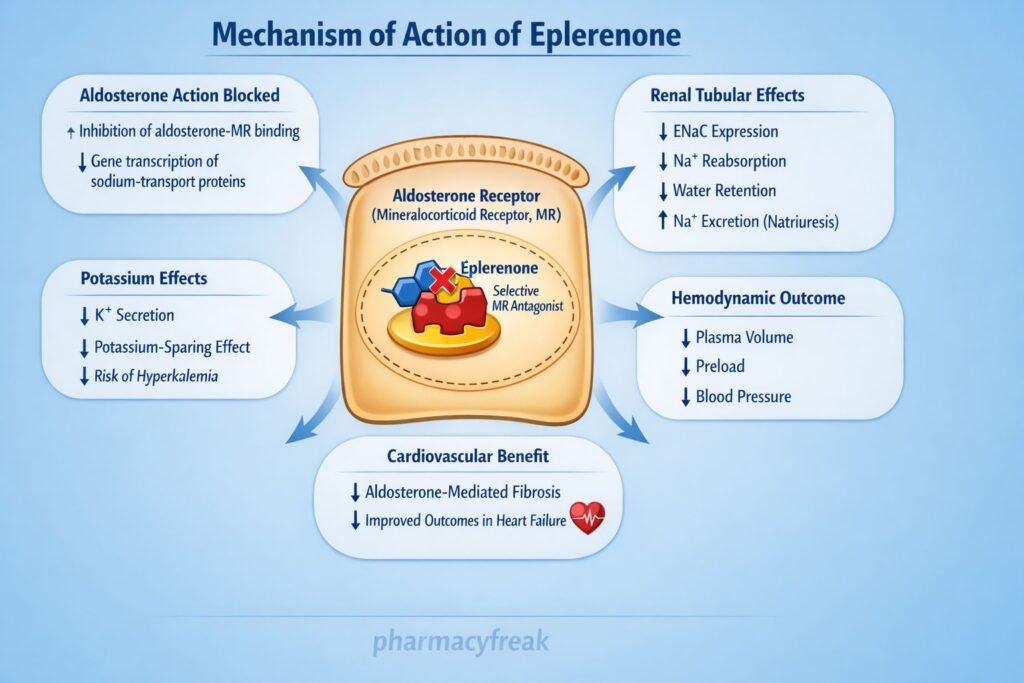 Mechanism of action of Eplerenone