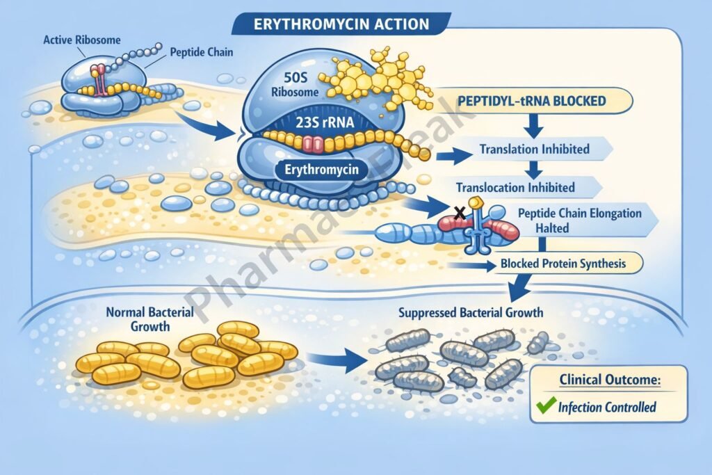 MOA of Erythromycin