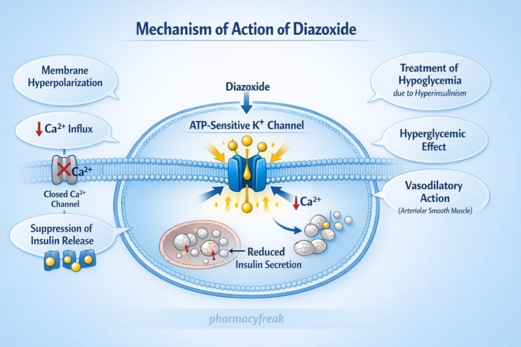 MOA of diazoxide