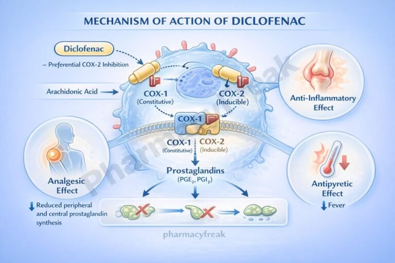 Mechanism of Action of Diclofenac