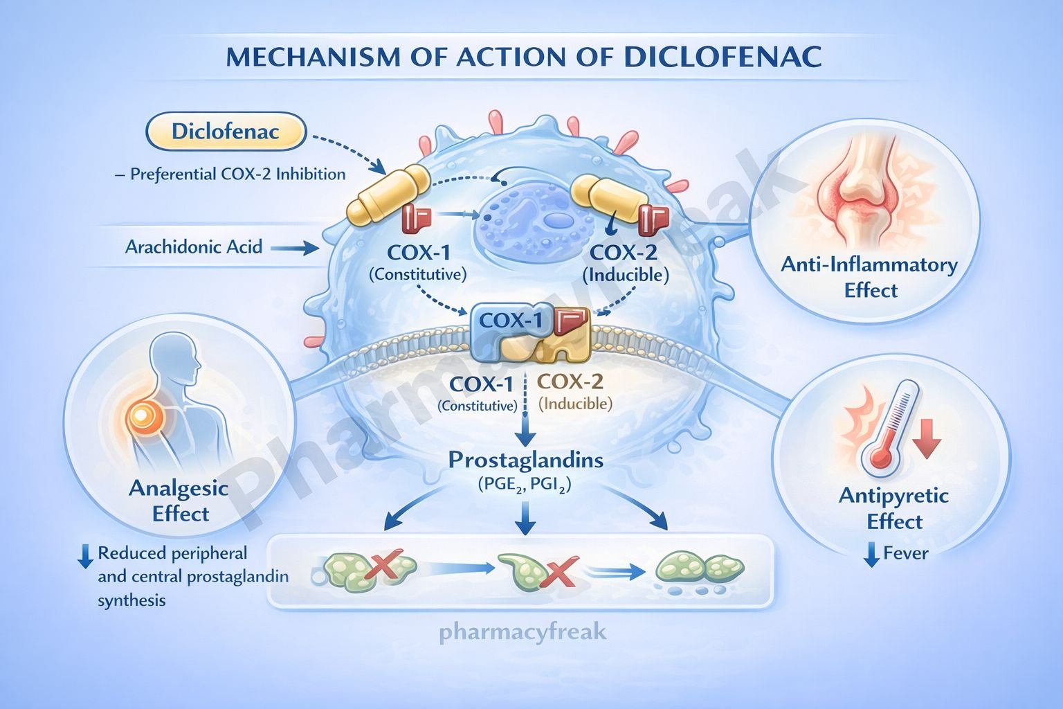 Mechanism of Action of Diclofenac