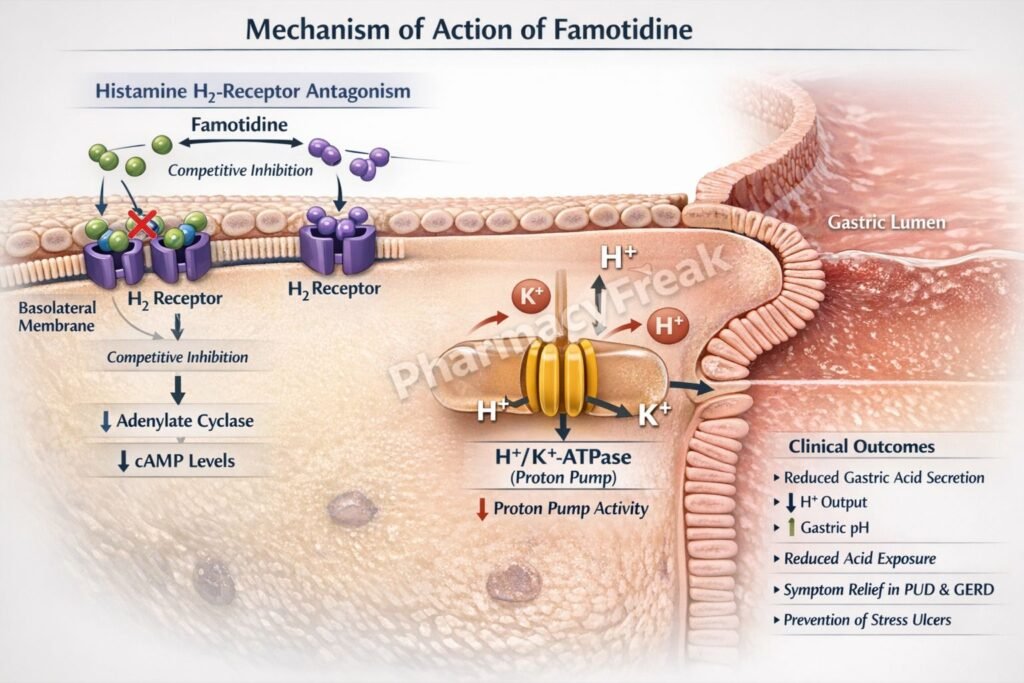H2 receptor blockade