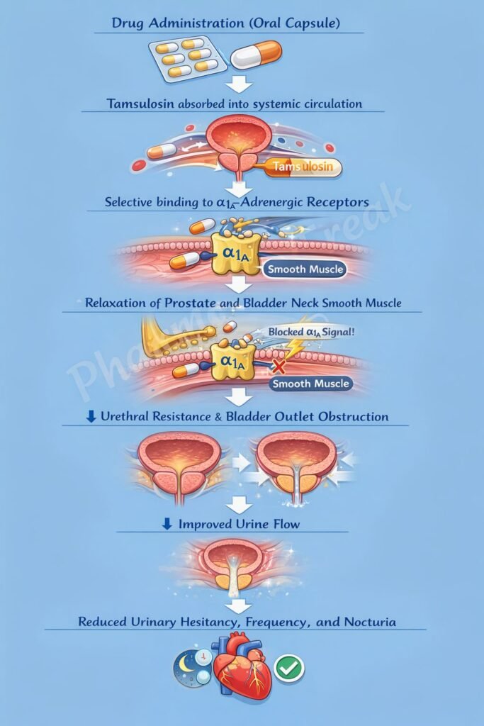 Mechanism of action of drugs flowchart
