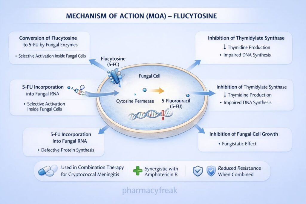 MOA of Flucytosine