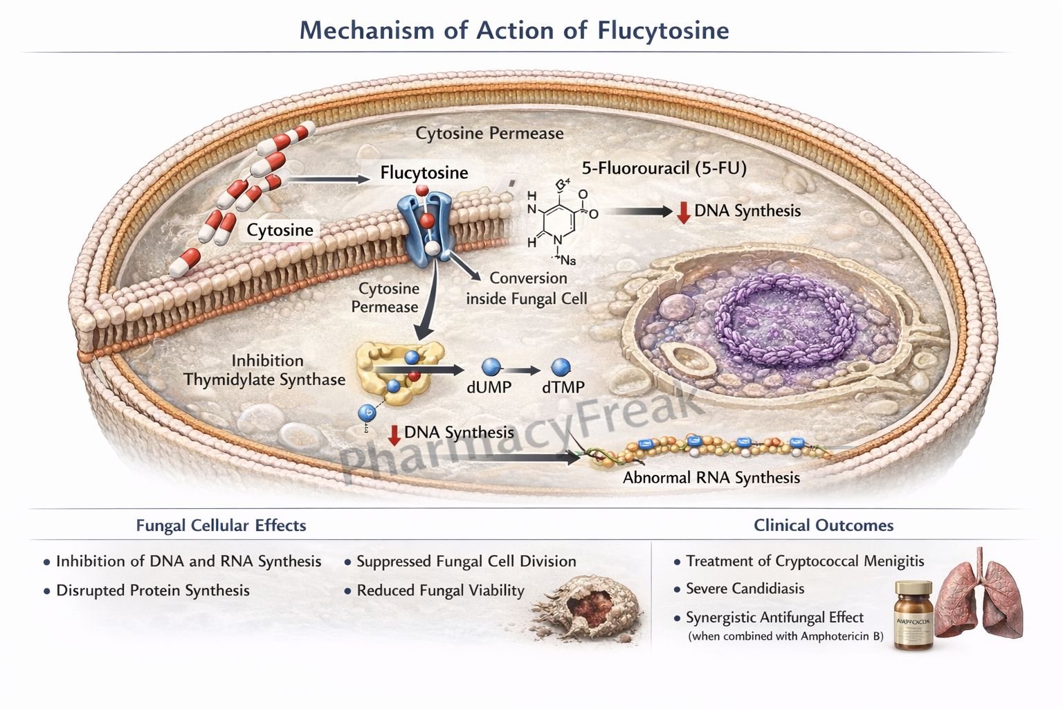 Mechanism of Action of Flucytosine