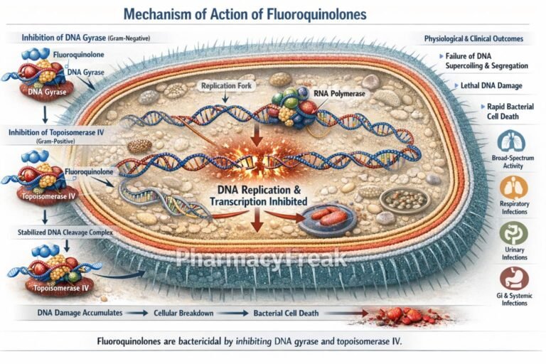 Mechanism of Action of Fluoroquinolones