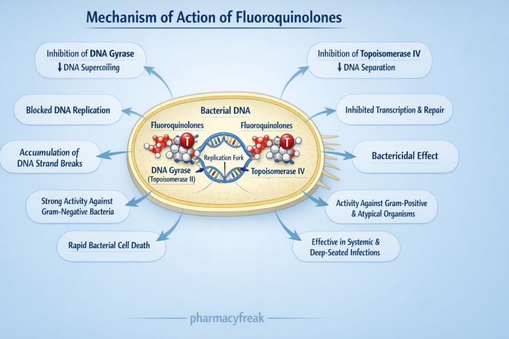 MOA of Fluoroquinolones