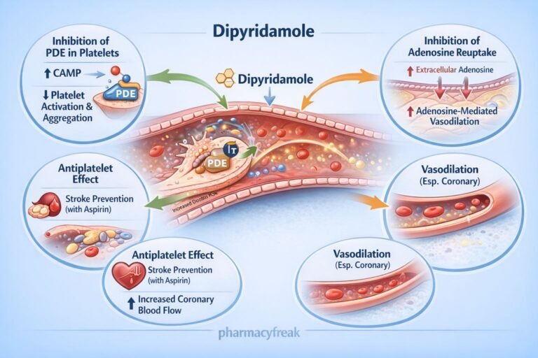 MOA of dipyridamole