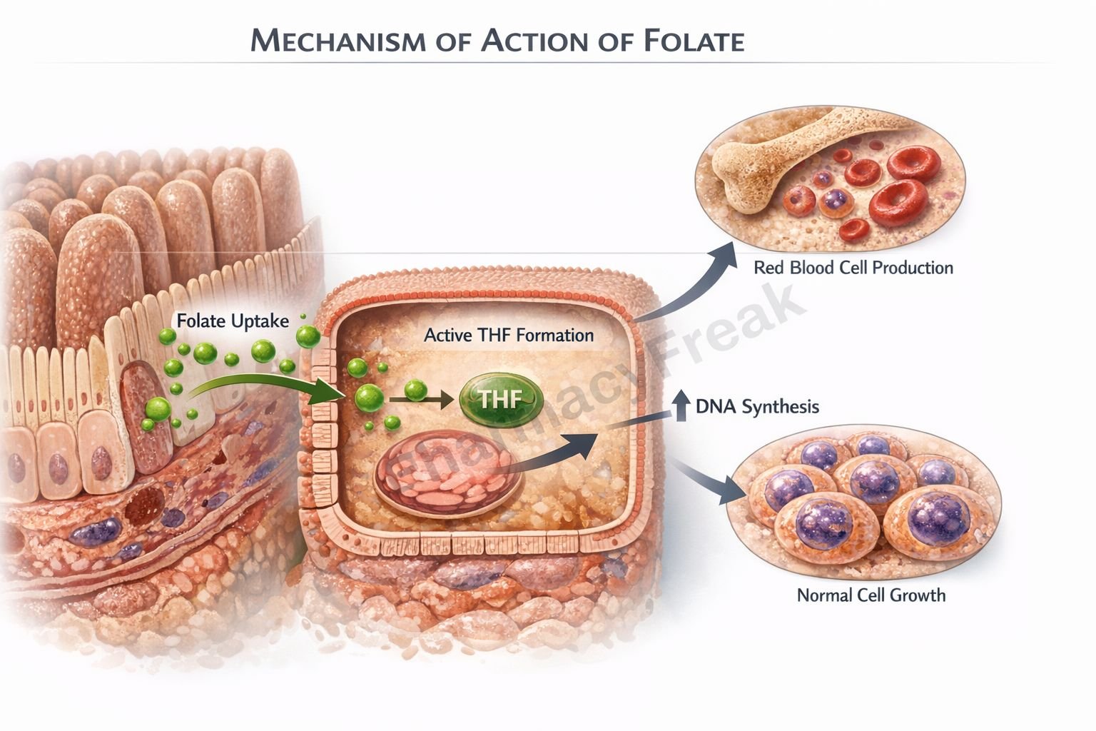 Mechanism of Action of Folate