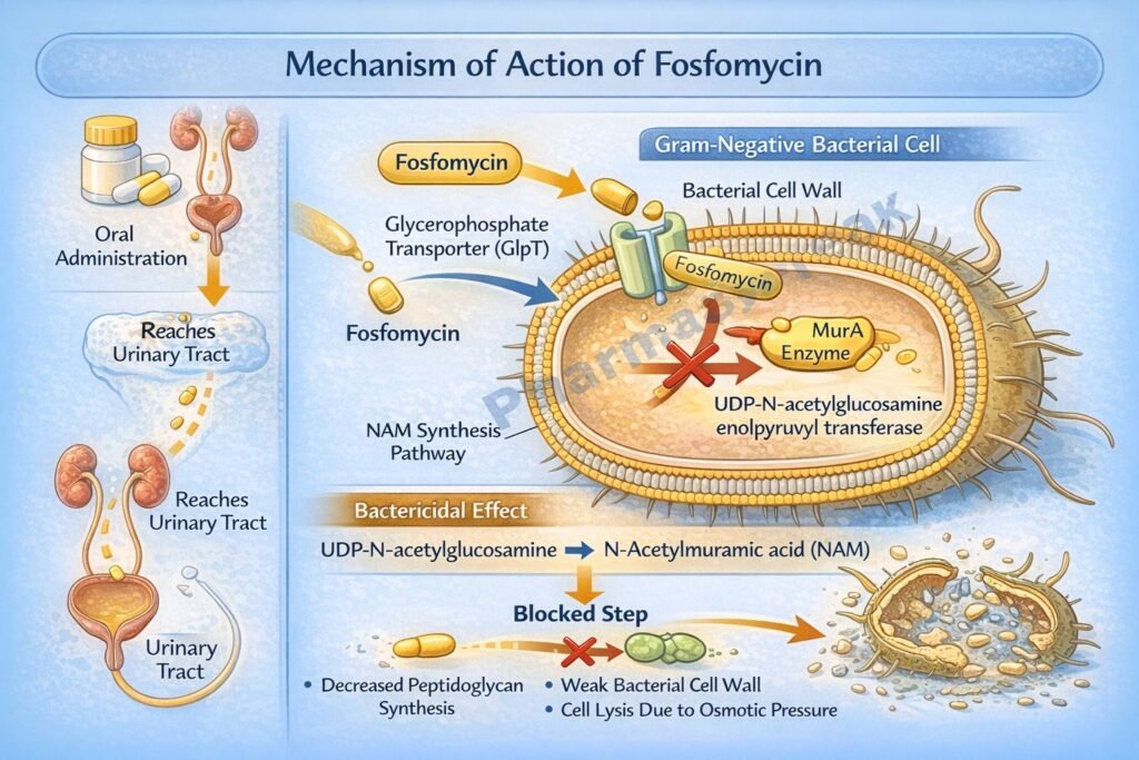MOA of Fosfomycin