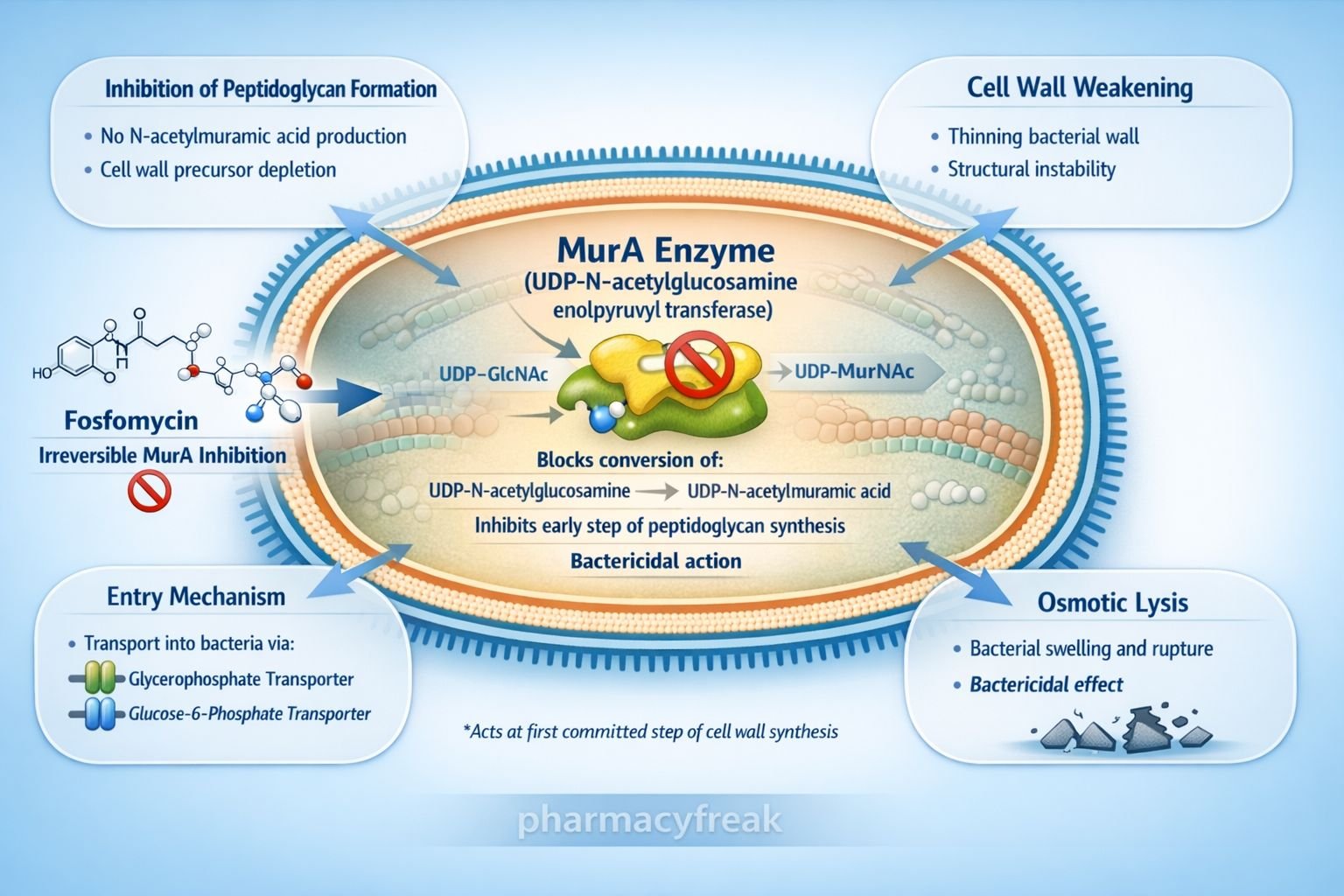 Mechanism of Action of Fosfomycin