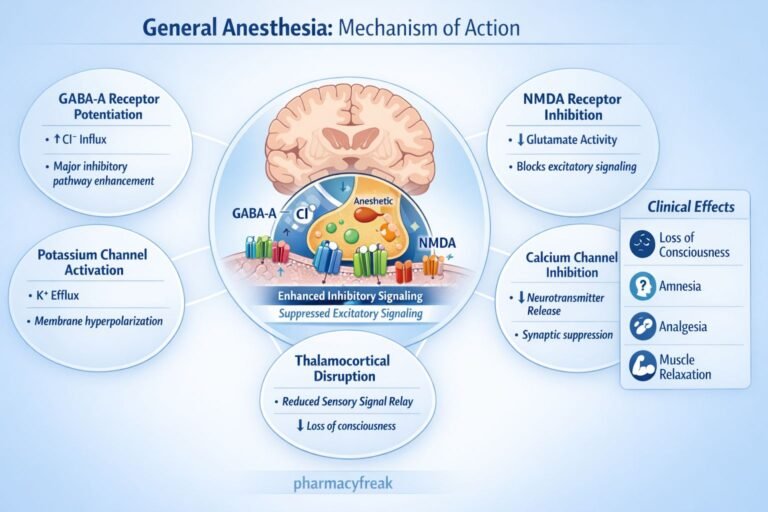 Mechanism of action of General Anesthesia