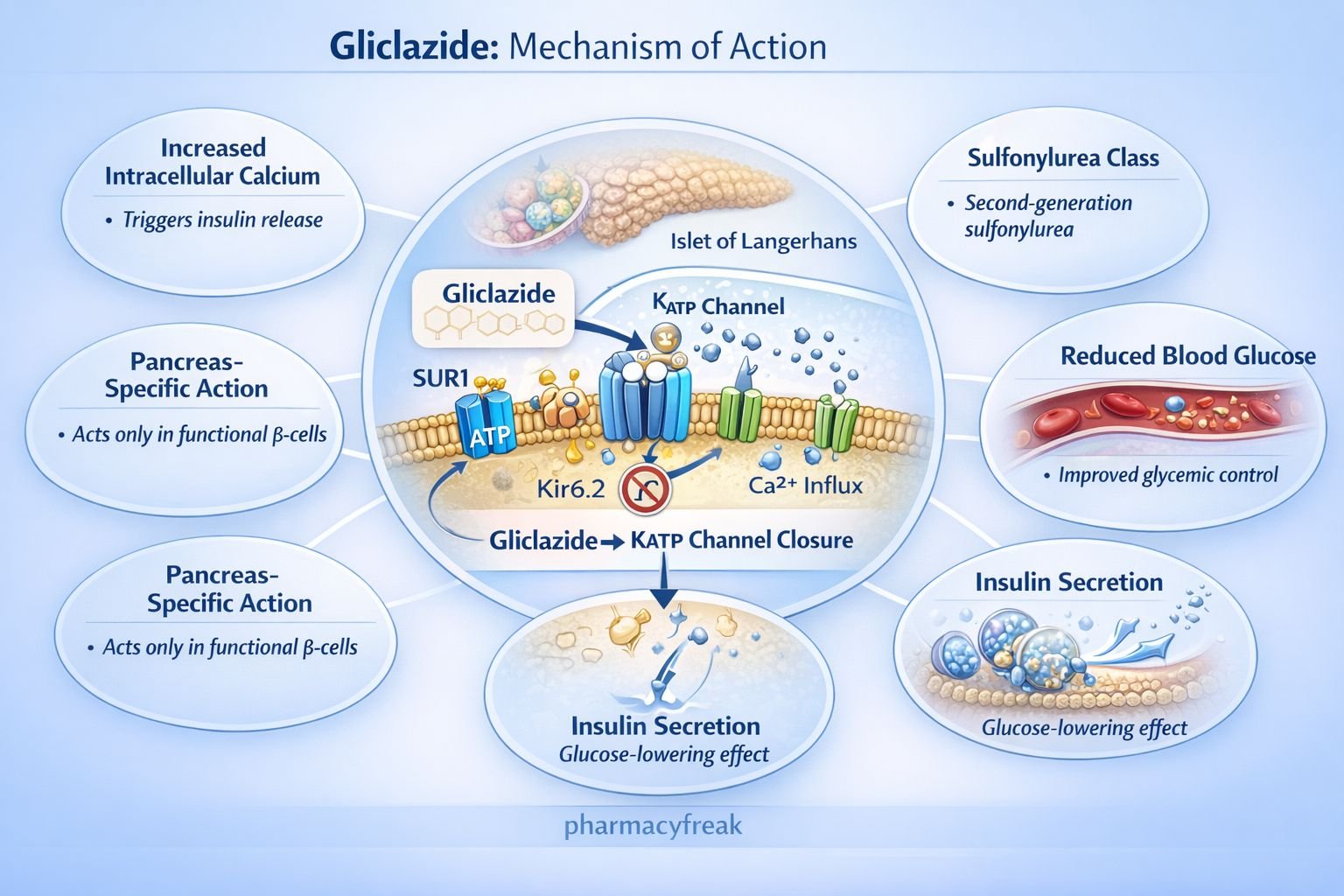 Mechanism of Action of Gliclazide