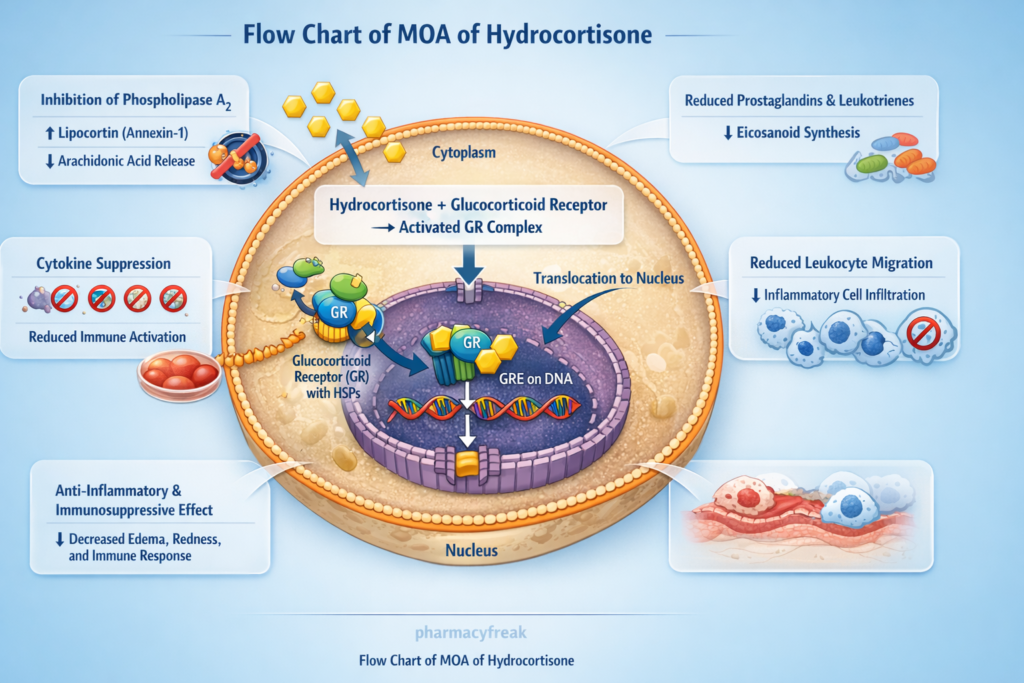 Hydrocortisone pharmacology