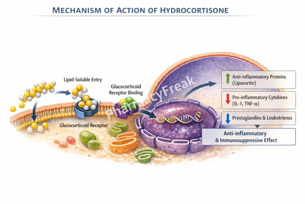 MOA of Hydrocortisone