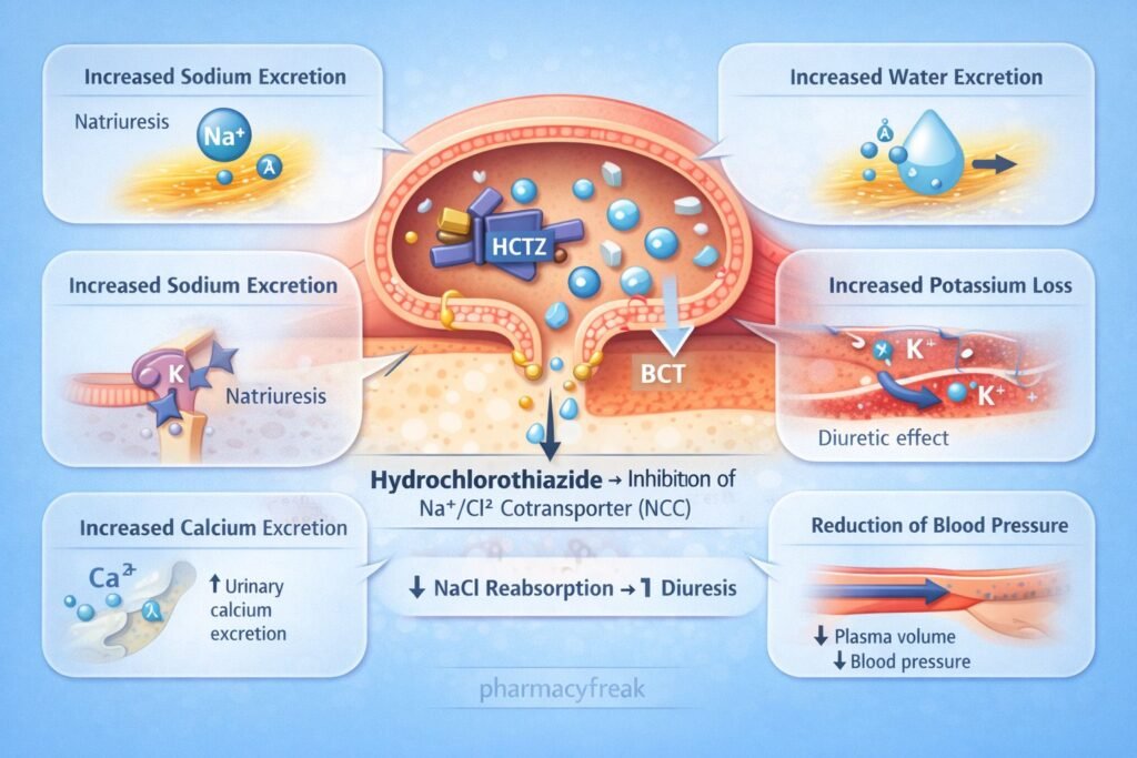 MOA of Hydrochlorothiazide