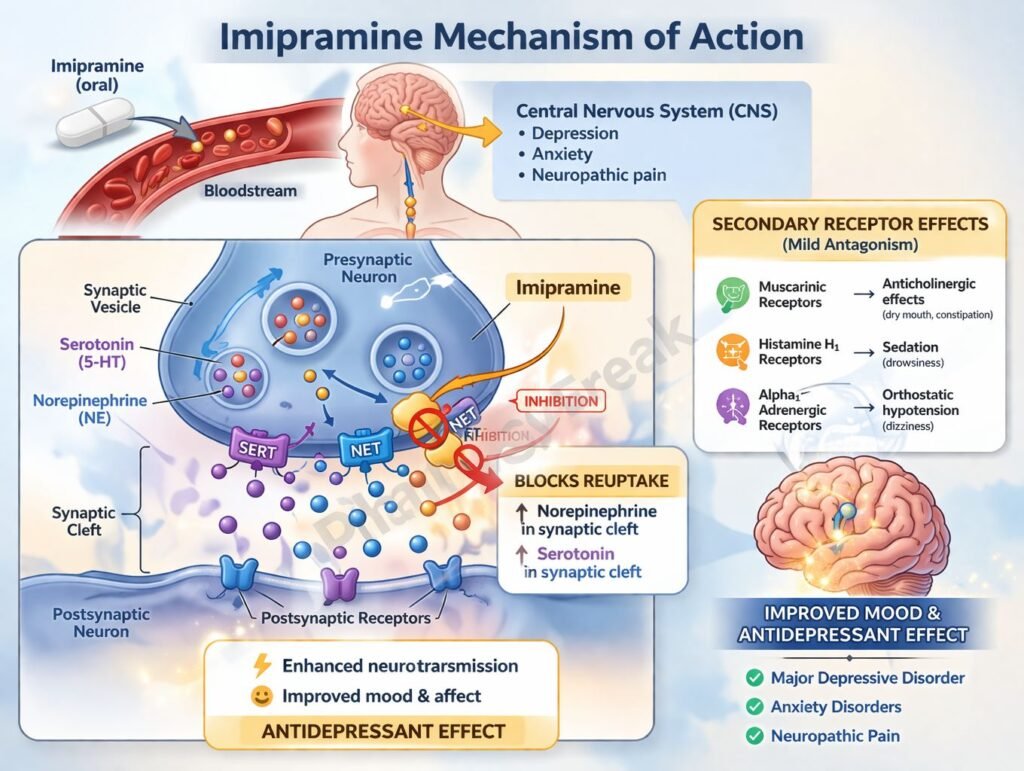 Imipramine clinical pharmacology