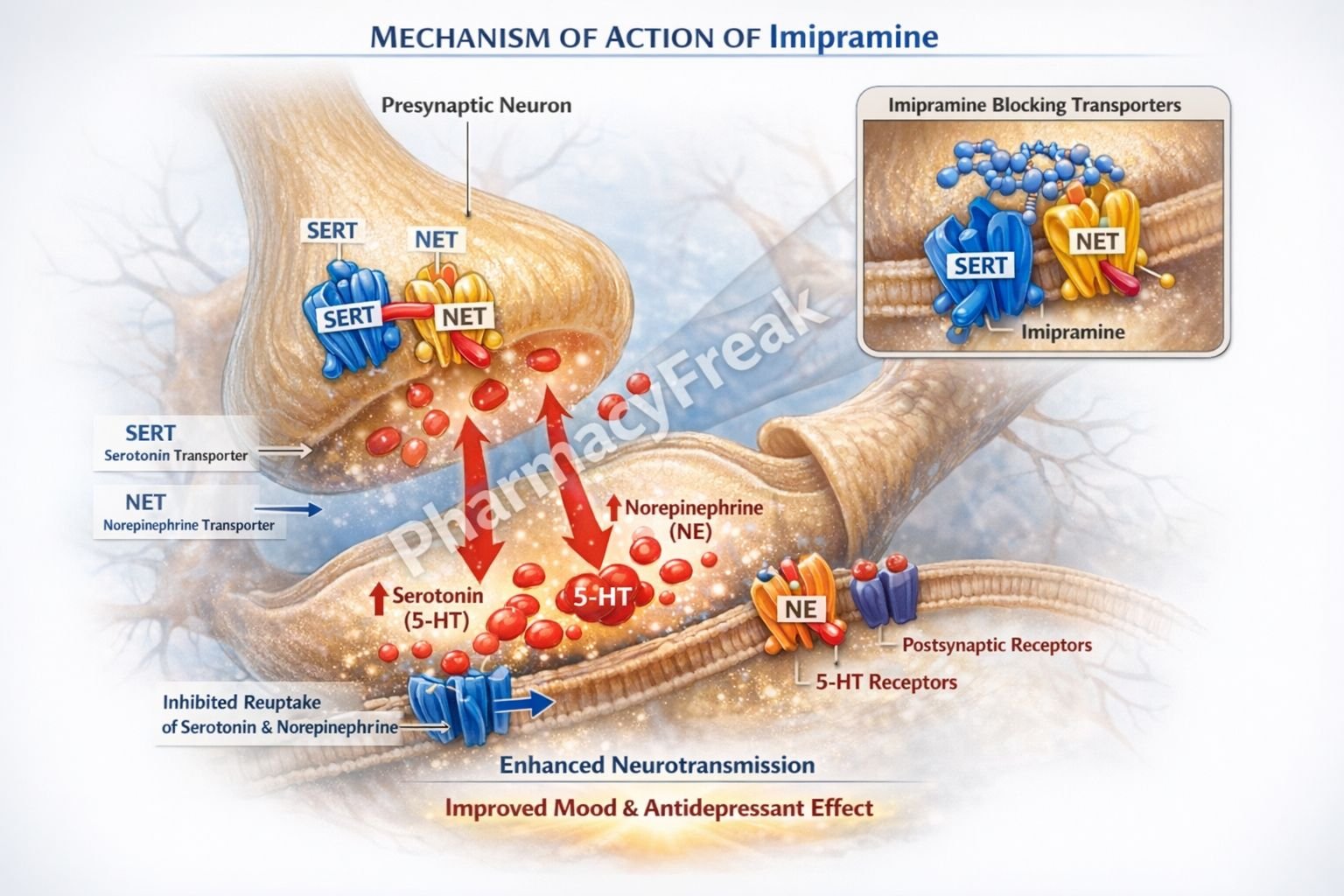 Mechanism of Action of Imipramine