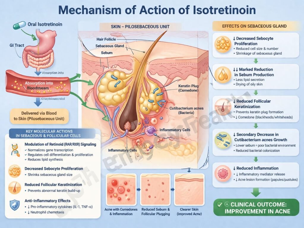 Isotretinoin pharmacology