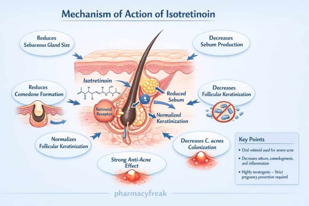 MOA of Isotretinoin