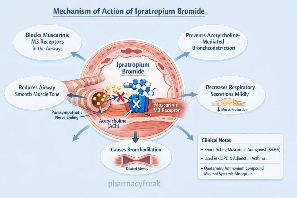 MOA of Ipratropium Bromide