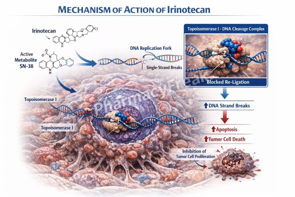 Mechanism of action of Irinotecan