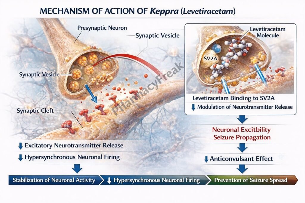 MOA of Levetiracetam