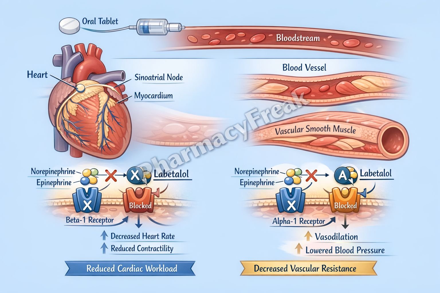 Mechanism of Action of Labetalol
