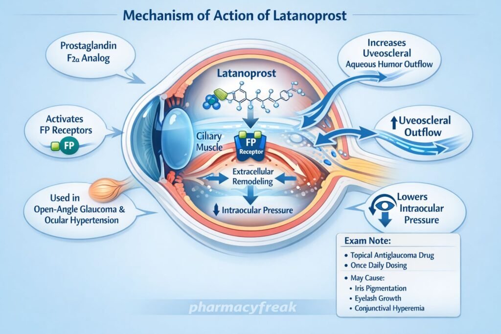 Mechanism of action of Latanoprost
