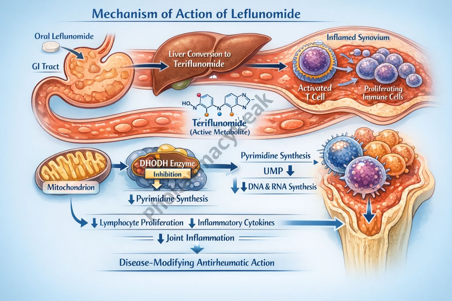 Mechanism of Action of Leflunomide