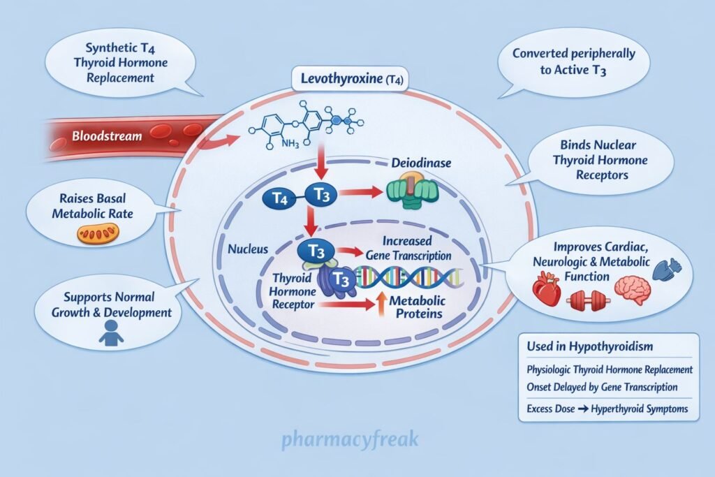 Mechanism of Action of Levothyroxine