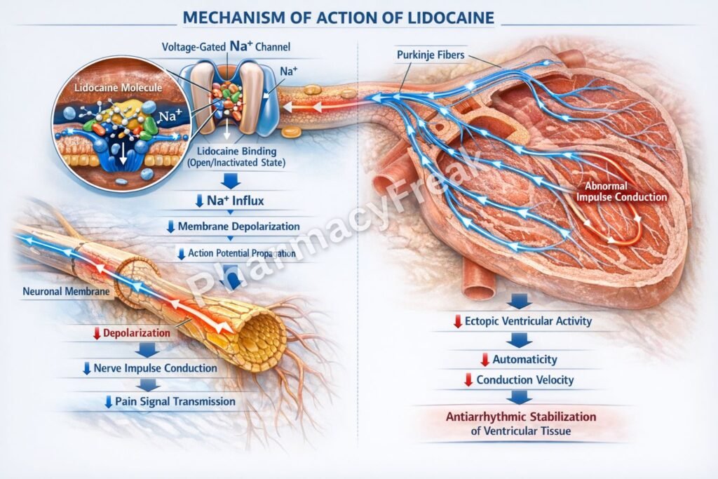 MOA of Lidocaine