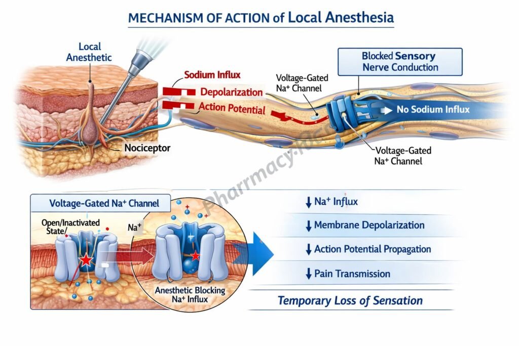 Mechanism of Action of Local Anesthetics