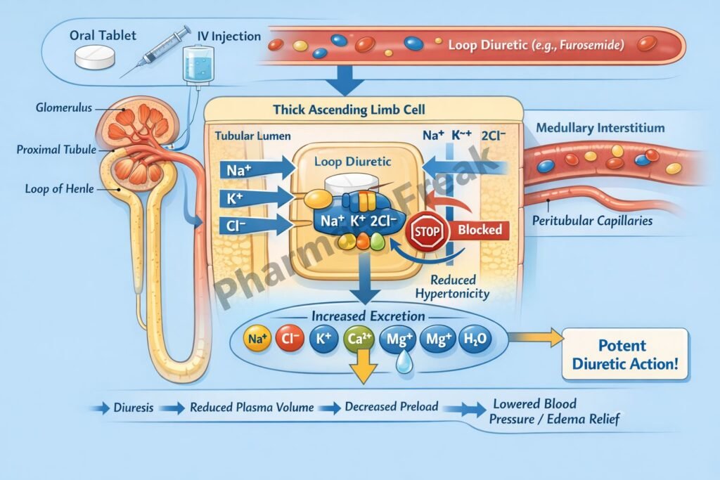 MOA of Loop Diuretics