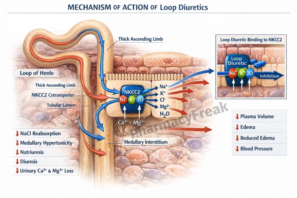Loop diuretics pharmacology