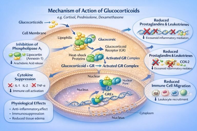 Mechanism of Action of Glucocorticoids