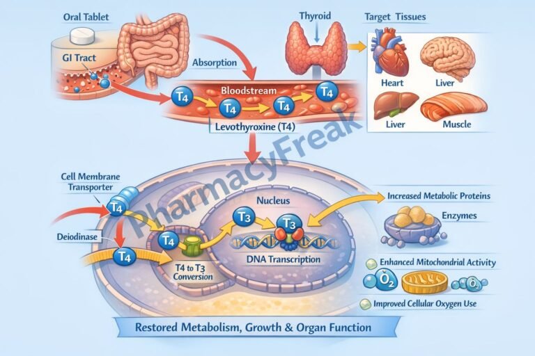 MOA of Levothyroxine