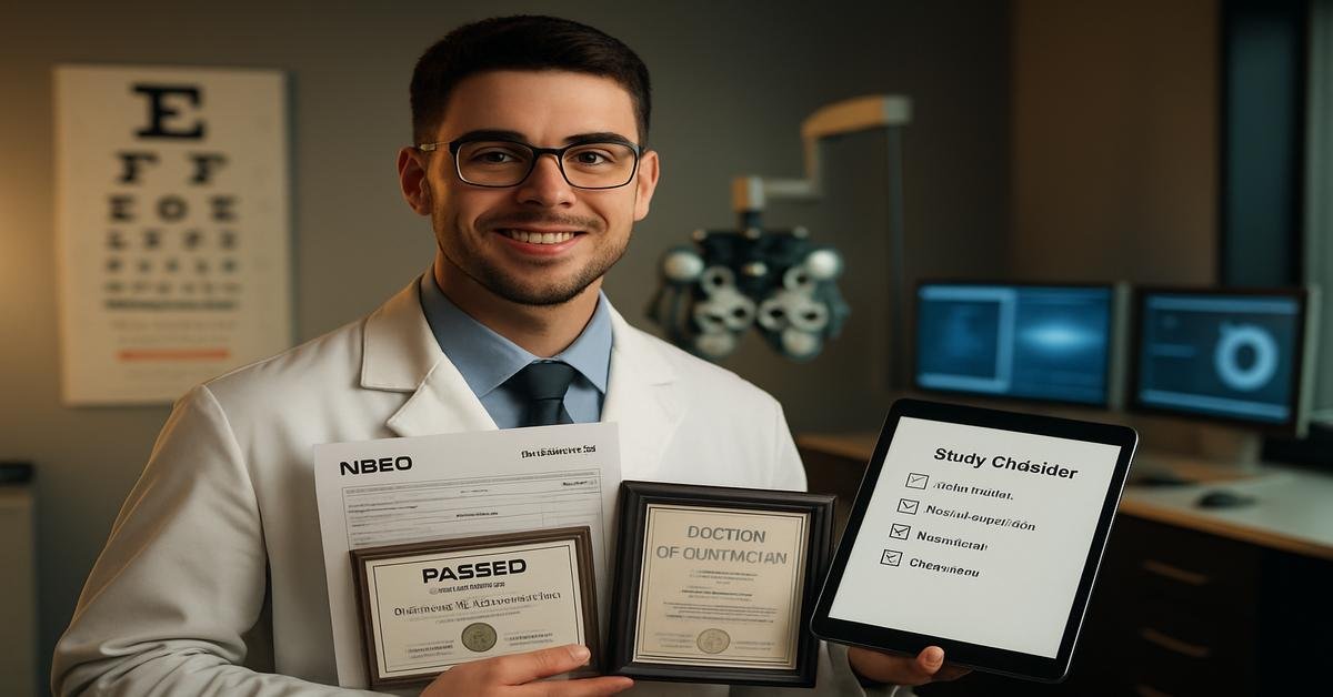 Optometry Career 2026: Your Step-by-Step Guide to Passing the NBEO and Getting Your Doctor License